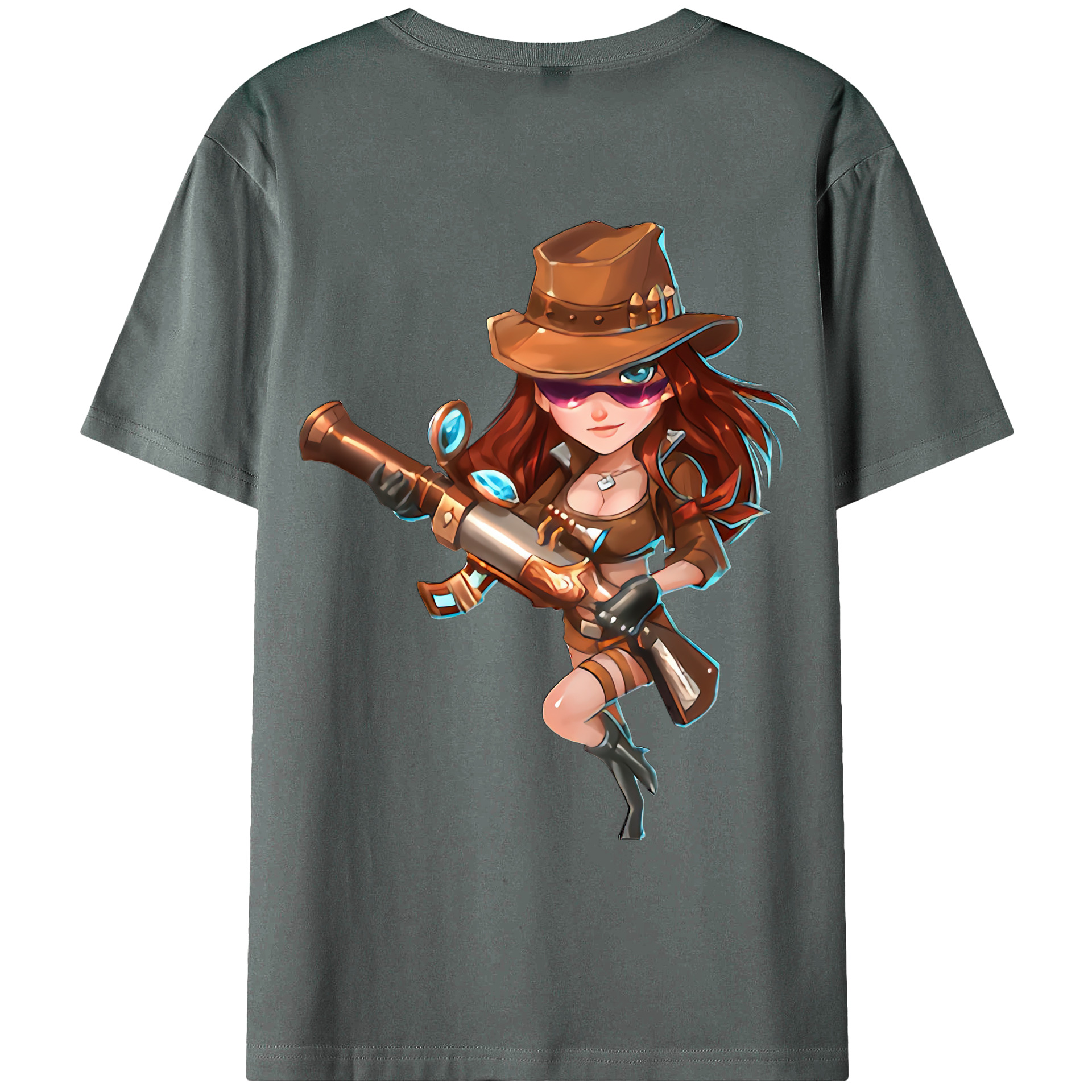 （画像用） リーグ・オブ・レジェンド League of Legends LOL 綿100％ メンズ半袖Tシャツ（バックプリント） 通気性